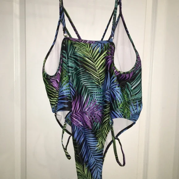 Rose Gal One Piece High Waist Swimsuit Size 18 - Picture 7 of 7
